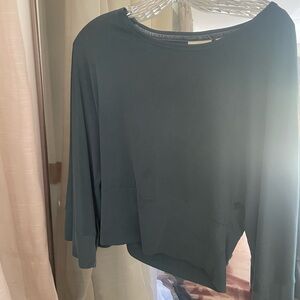 Anthropologie blue flowy top